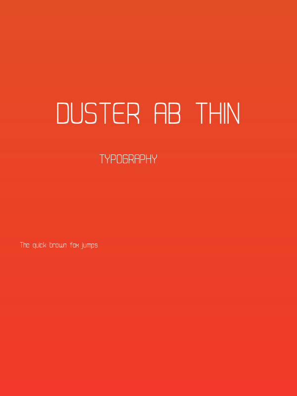 Duster AB Thin Poster