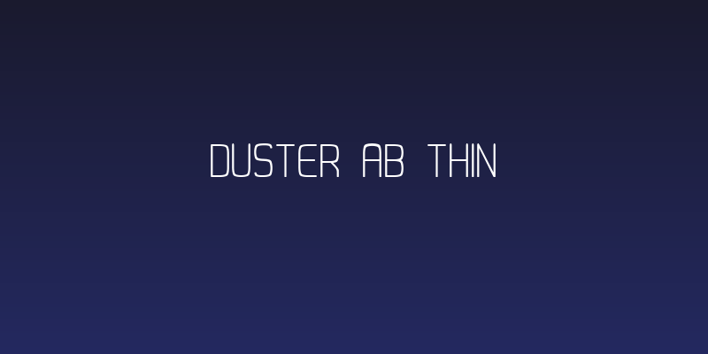 Duster AB Thin Social Header