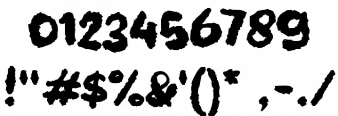 Dustery Font OTHER CHARS