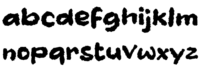 Dustery Font LOWERCASE