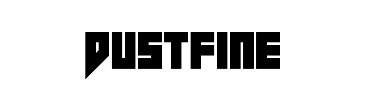 Dustfine  les polices de caractères gratuit tlcharger