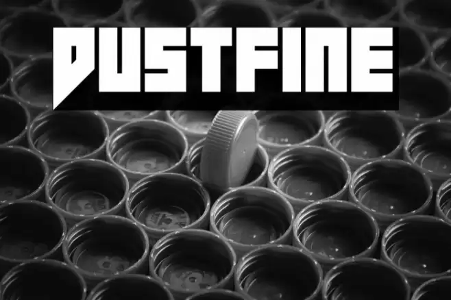 Dustfine Font examples