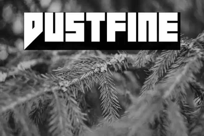 Dustfine Font examples