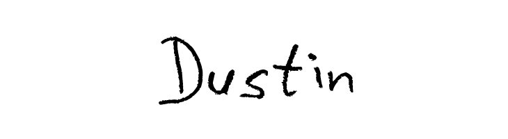 Dustin  フリーフォントのダウンロード