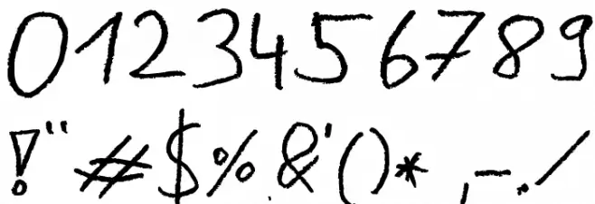 Dustin Font OTHER CHARS