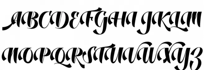 DustineScript Шрифта ВЕРХНИЙ