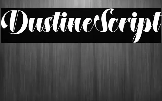 DustineScript Font examples