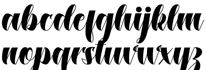 DustineScript Font LOWERCASE