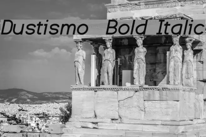 Dustismo  Bold Italic Example 3