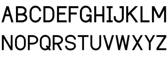 Dustismo  Bold 字体 大写