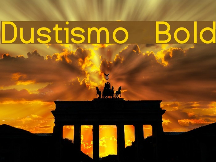 Dustismo Bold Font examples