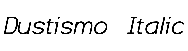 Dustismo Italic Font