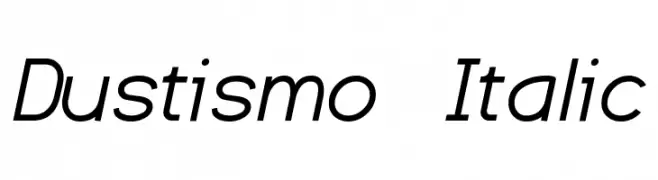 Dustismo  Italic  لخطوط تنزيل