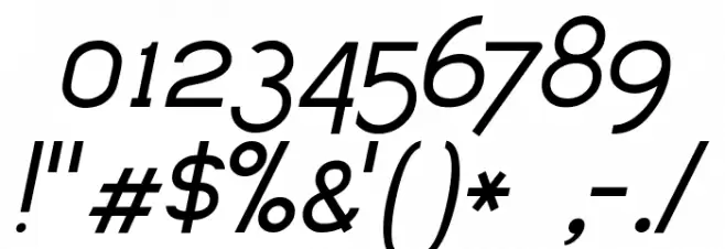 Dustismo  Italic Font OTHER CHARS