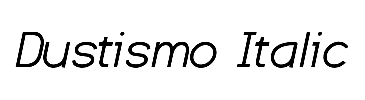 Dustismo  Italic  フリーフォントのダウンロード