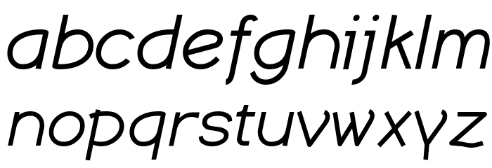 Dustismo Italic Font LOWERCASE