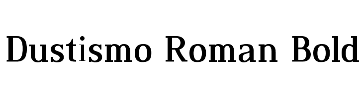 Dustismo Roman Bold Font