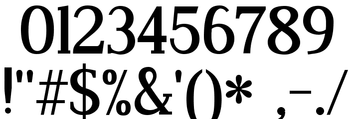 Dustismo Roman Bold Font OTHER CHARS