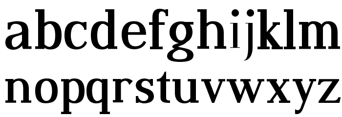 Dustismo Roman Bold Font LOWERCASE