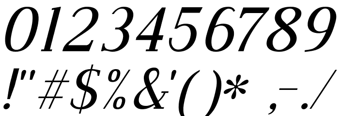 Dustismo Roman Italic Font OTHER CHARS