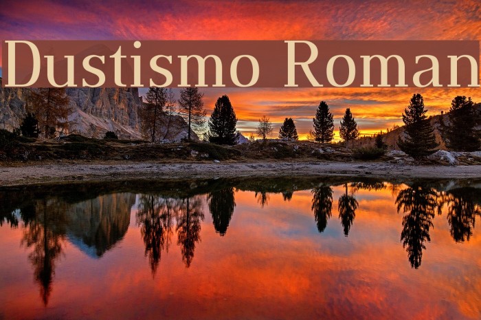 Dustismo Roman Font examples