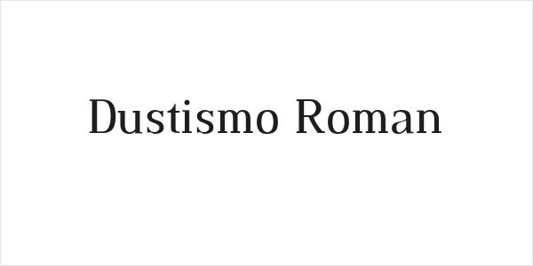 Dustismo Roman Logo