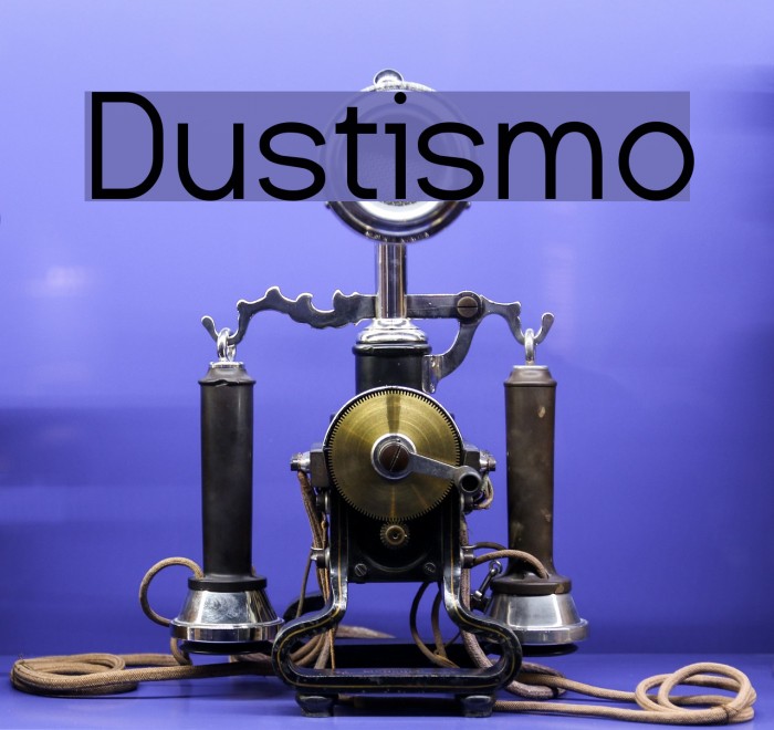Dustismo Font examples