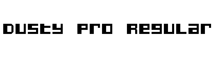 Dusty Pro Regular Font