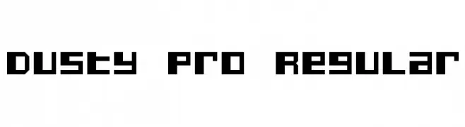 Dusty Pro Regular  Free Fonts Download