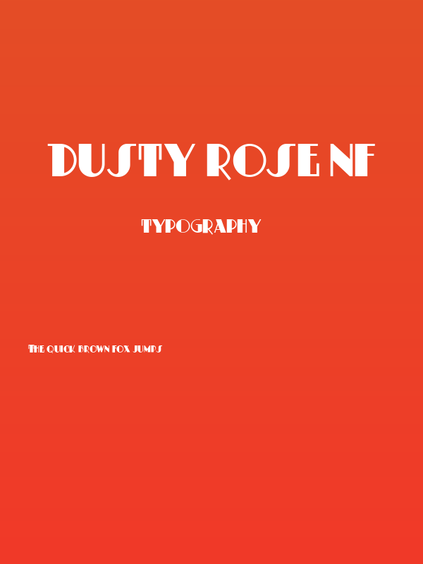 Dusty Rose NF Poster