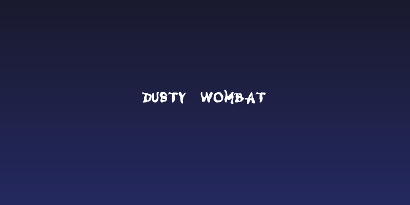 Dusty Wombat Social Header