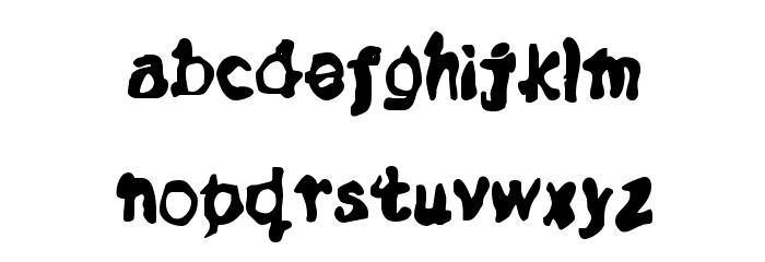 Dusty Wombat Font LOWERCASE