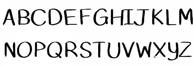 DustyErasers Fonte MAIÚSCULAS