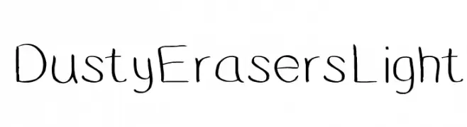 DustyErasersLight  フリーフォントのダウンロード