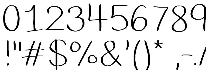 DustyErasersLight Font OTHER CHARS