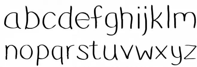 DustyErasersLight Caratteri MINUSCOLO