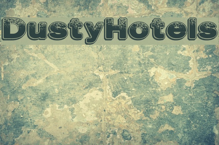 DustyHotels Font examples