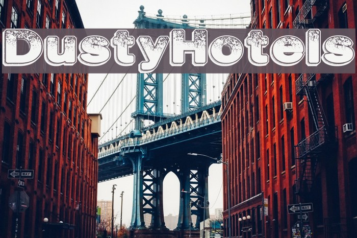 DustyHotels Font examples