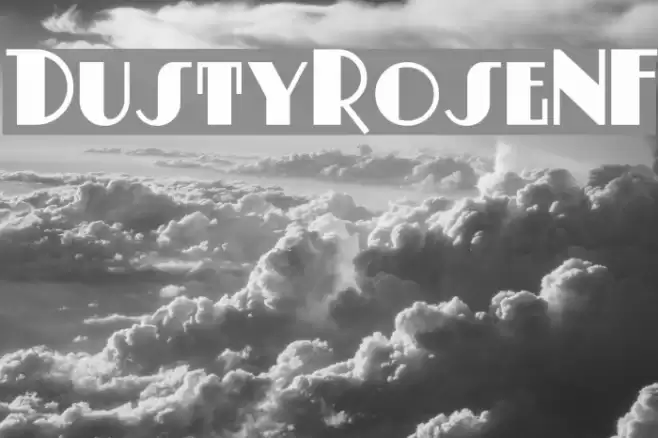 DustyRoseNF Font examples