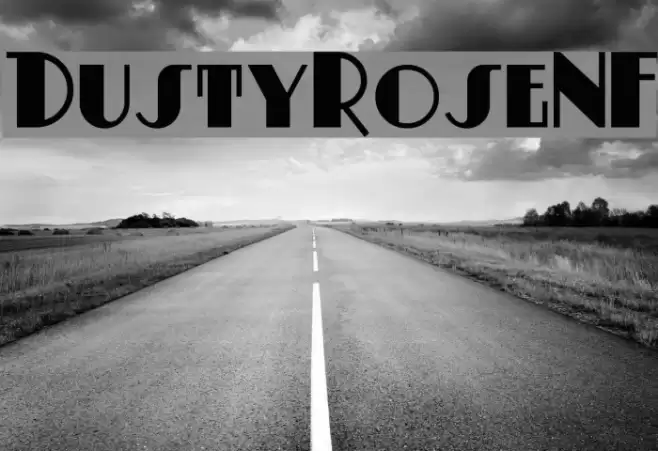 DustyRoseNF Font examples