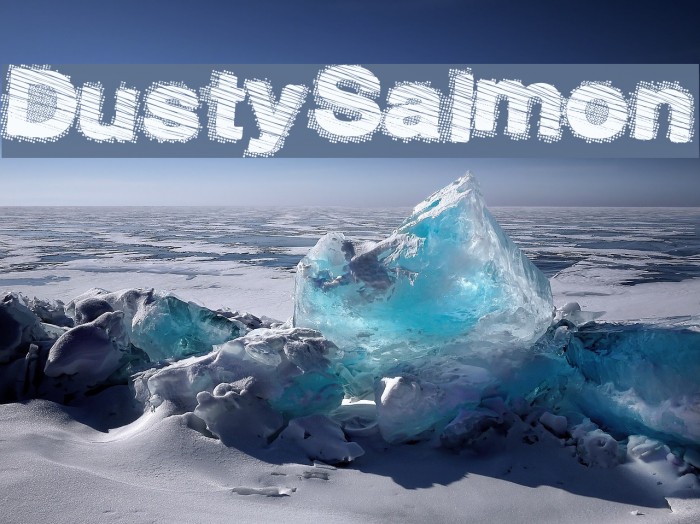 DustySalmon Font examples