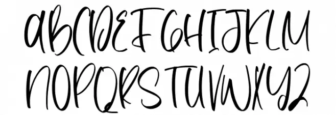 Dutalisa Joily Schriftart Groß