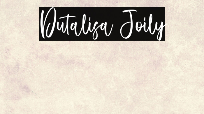 Dutalisa Joily Example 3