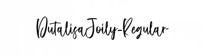 DutalisaJoily-Regular  baixar fontes gratis