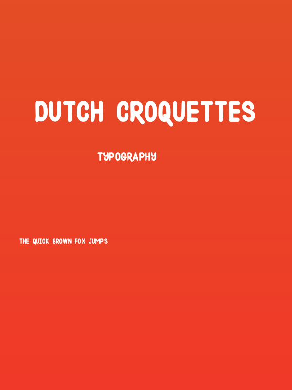 Dutch Croquettes Poster