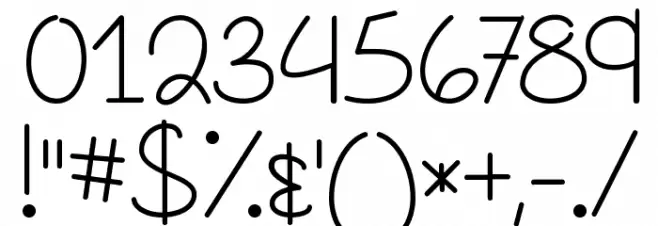 Dutch Tulips Font OTHER CHARS