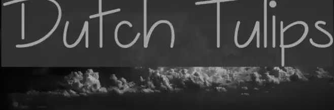 Dutch Tulips Font examples