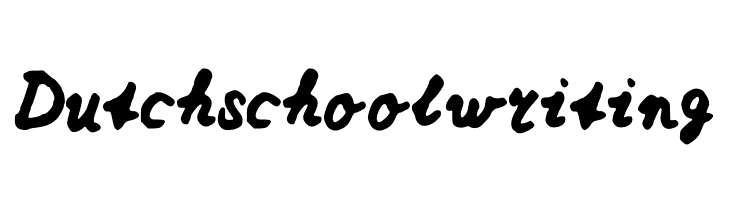 Dutchschoolwriting  Descarca Fonturi Gratis