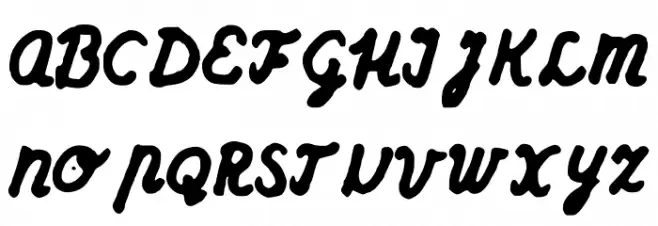 Dutchschoolwriting 字体 大写