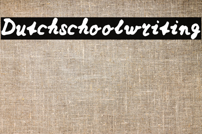 Dutchschoolwriting Example 2